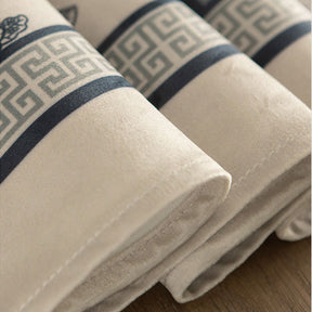 Chinoiserie Traditional Blue and White Long Table Runner