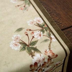 Chinoiserie Original Spring Flowers Table Runner