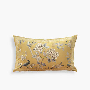 Chinoiserie Vintage Floral Short Plush Lumbar Pillow