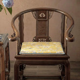 Chinoiserie Elegant Countryside Floral Bird Chair Cushion