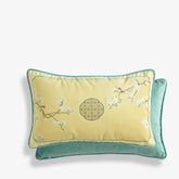 Chinoiserie Classical Windows Short Plush Lumbar Pillow