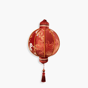 Chinoiserie Wedding Long Throw Pillow Joyful Red Celebration