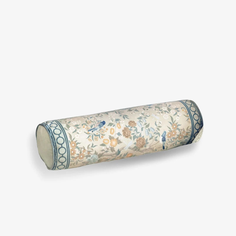 Chinoiserie Original Flowers Bolster Pillow