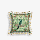 Chinoiserie Vintage Flowers and Birds Throw Pillow