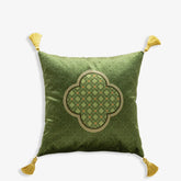 Chinoiserie Dark Green Luxurious Throw Pillow