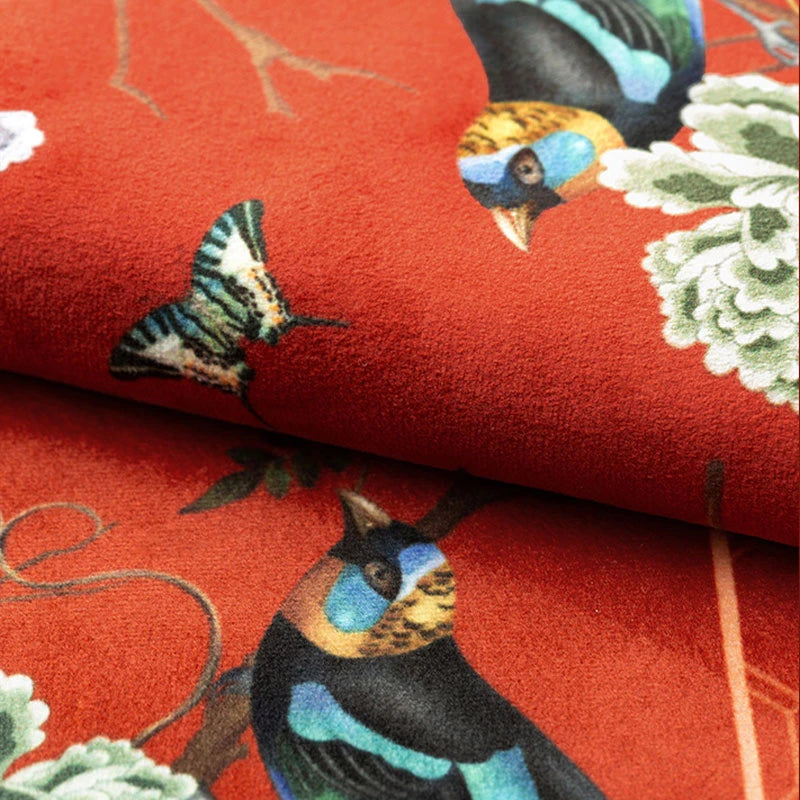 Chinoiserie Traditional Red Luxury Wedding Tablecloth