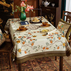 Chinoiserie Country Style Coffee Table Cover Tablecloth