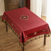 Chinoiserie Wedding Celebration Red  Rectangular Chinese Pattern Tablecloth