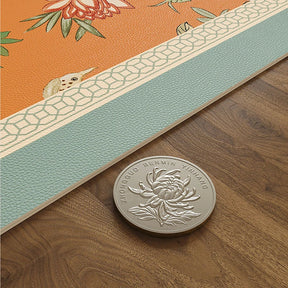 Chinoiserie Retro Spring Floral Square Table Mat