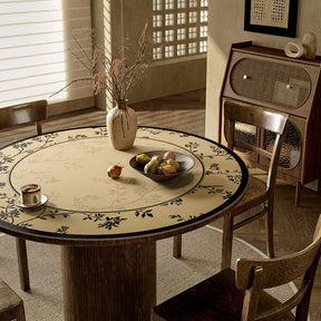 Chinoiserie Wash-free Waterproof & Oil-proof Round Table Mat