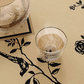 Chinoiserie Wash-free Waterproof & Oil-proof Round Table Mat