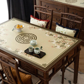 Chinoiserie Springtime Floral and Bird Classical Table Mat