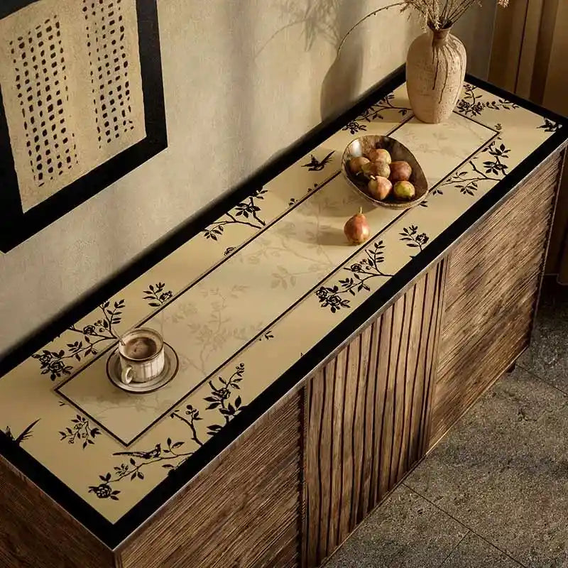 Chinoiserie Buffet & Sideboard Mat Leather Protective Pad