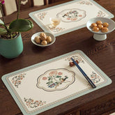 Chinoiserie Spring Bird and Flower Pattern Washable Placemat