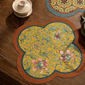 Chinoiserie Retro Washable Custom Coffee Coasters