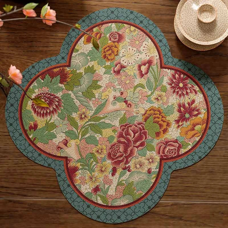 Chinoiserie Retro Washable Custom Coffee Coasters