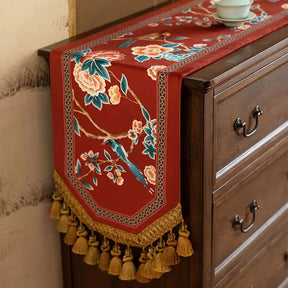 Chinoiserie Wedding Celebration Prosperity Table Runner