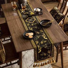 Chinoiserie Vintage Luxury High-End Table Runner