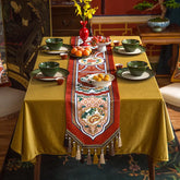 Chinoiserie Vintage Royal Palace Design Table Runner