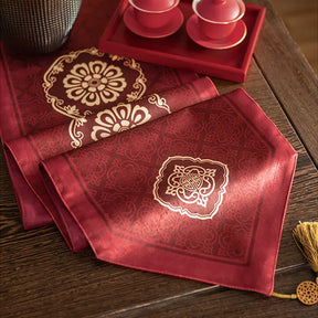 Chinoiserie Wedding Celebration Red Table Runner